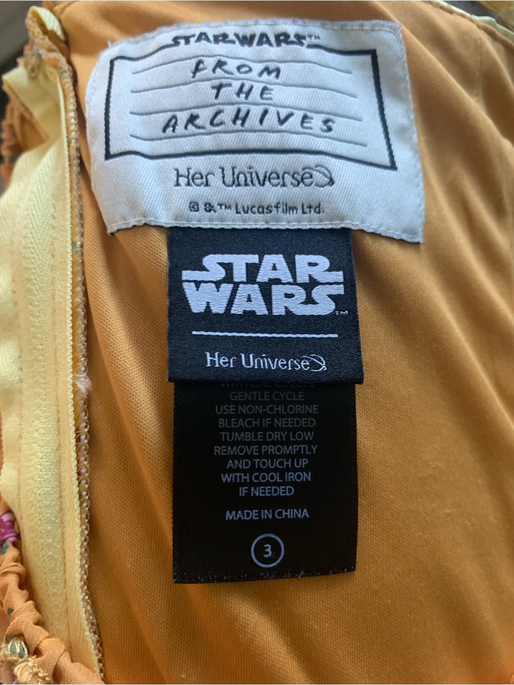 VERY RARE Her Universe Star Wars Padme Meadow Dress Plus Size 3 - Picture 6 of 7